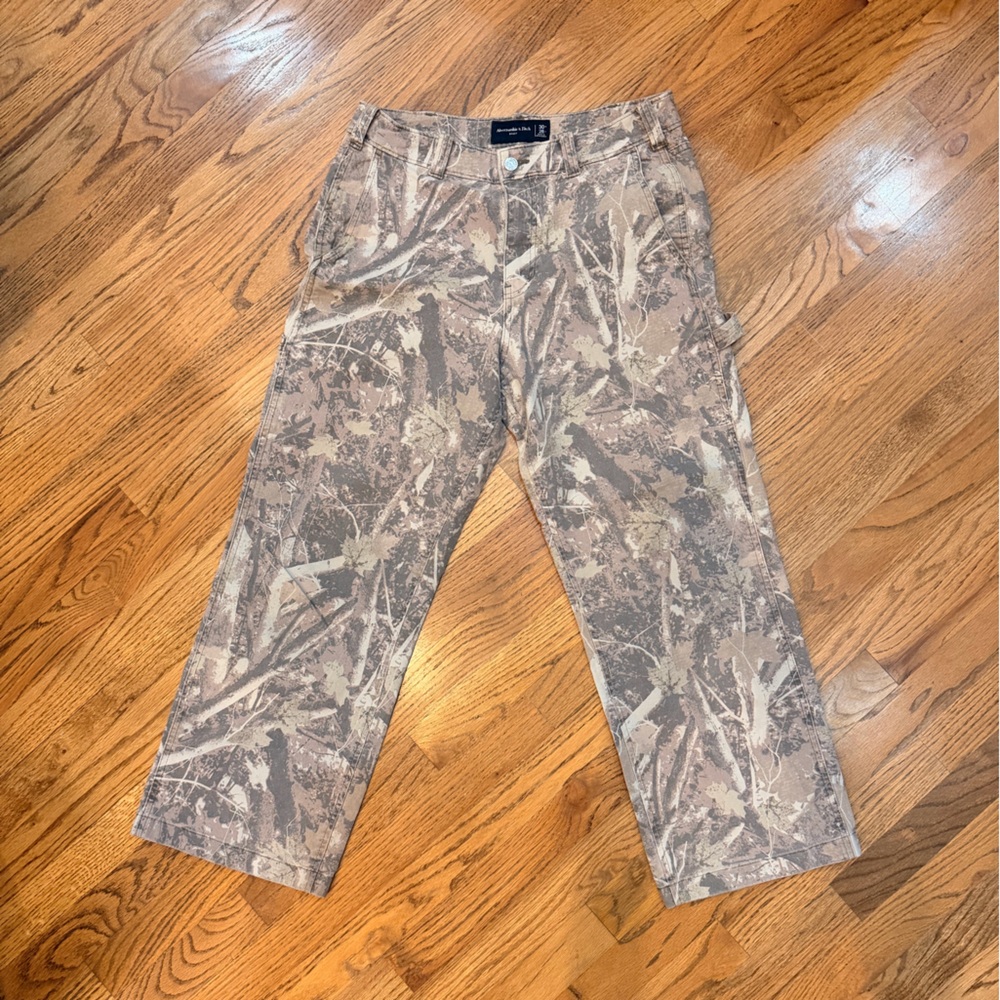 Abercrombie & Fitch Brown Camouflage Pants